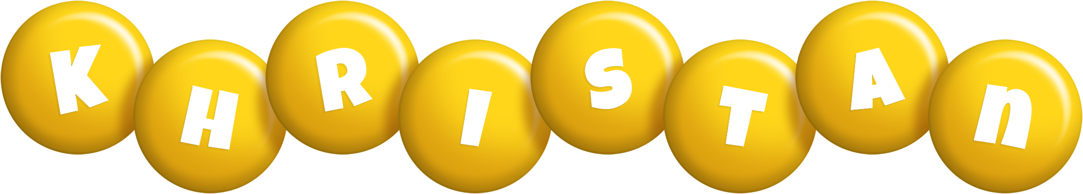 Khristan candy-yellow logo