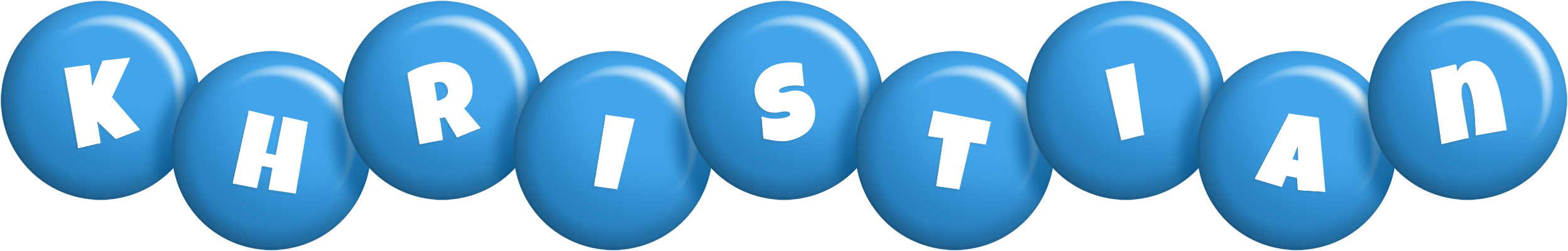 Khristian candy-blue logo