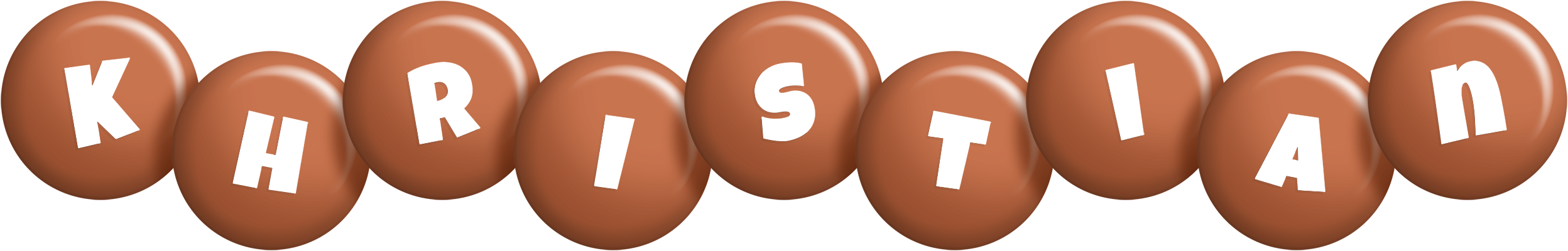 Khristian candy-brown logo