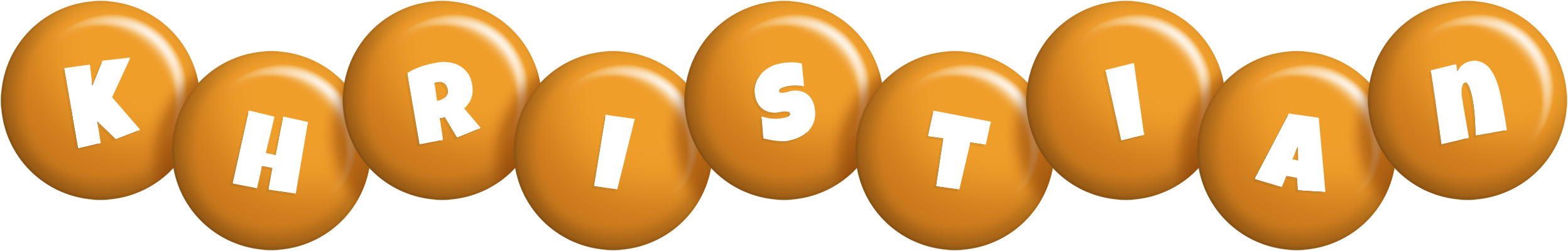 Khristian candy-orange logo