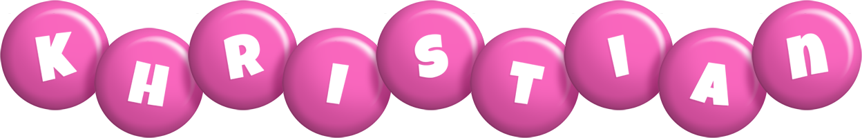 Khristian candy-pink logo