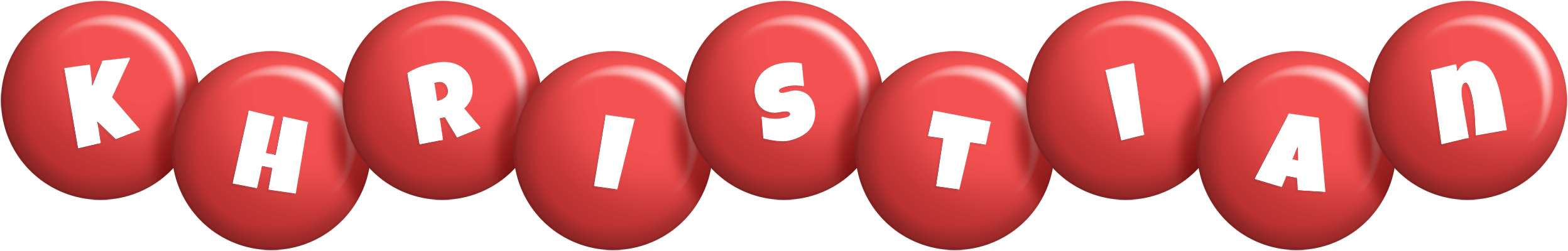 Khristian candy-red logo