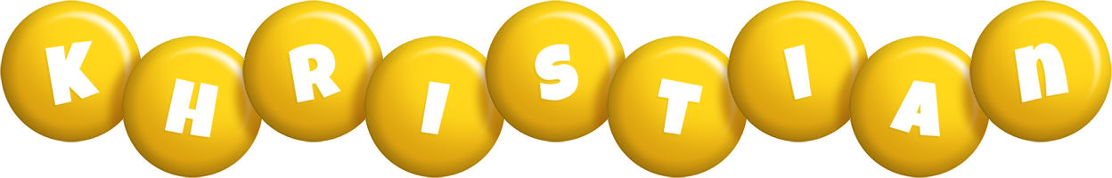 Khristian candy-yellow logo