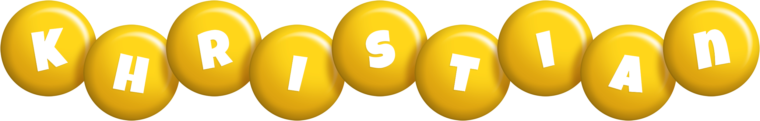 Khristian candy-yellow logo