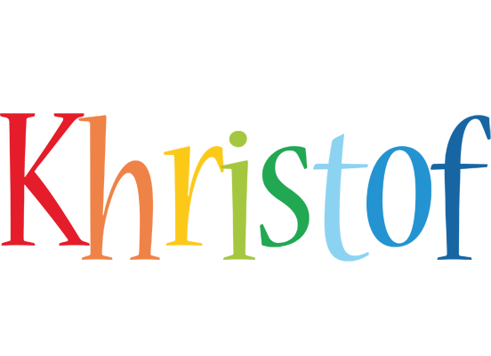 Khristof birthday logo