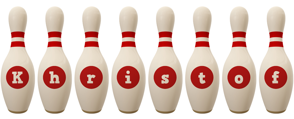 Khristof bowling-pin logo