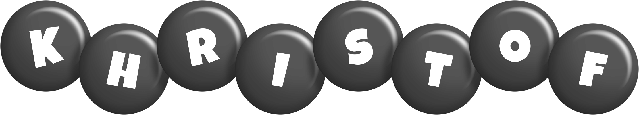 Khristof candy-black logo