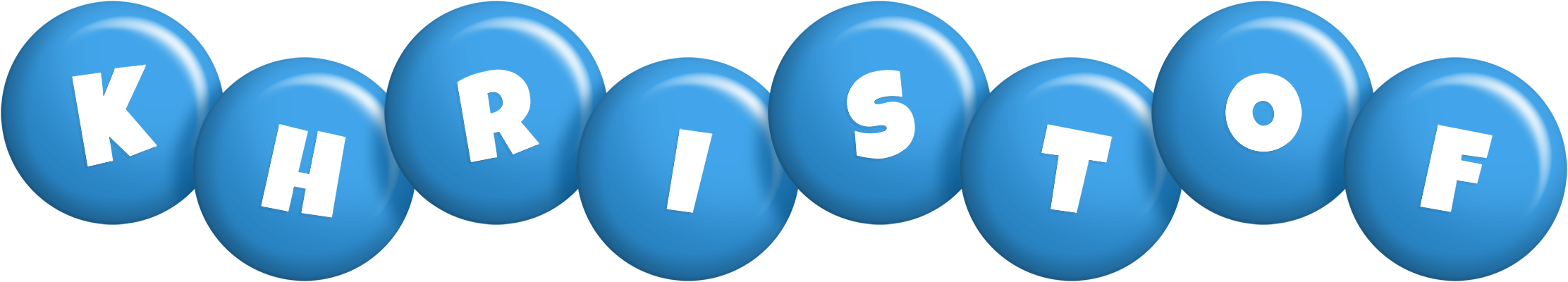 Khristof candy-blue logo