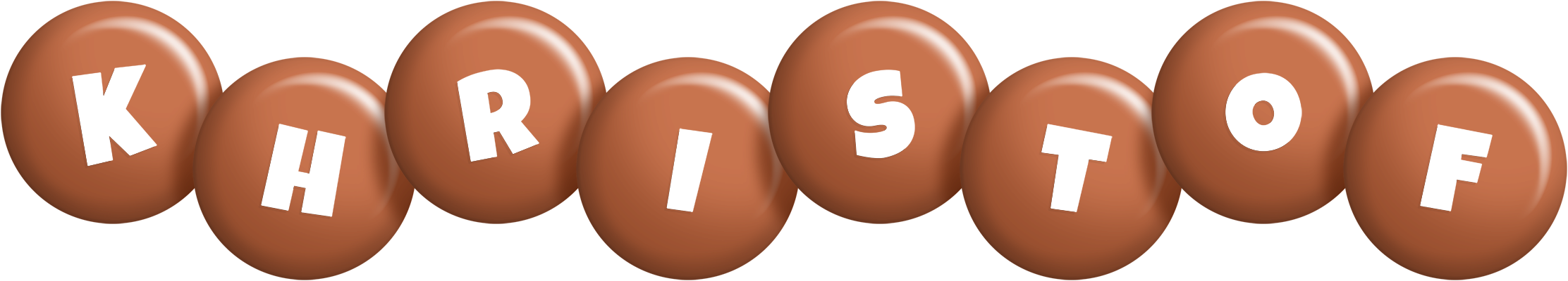 Khristof candy-brown logo
