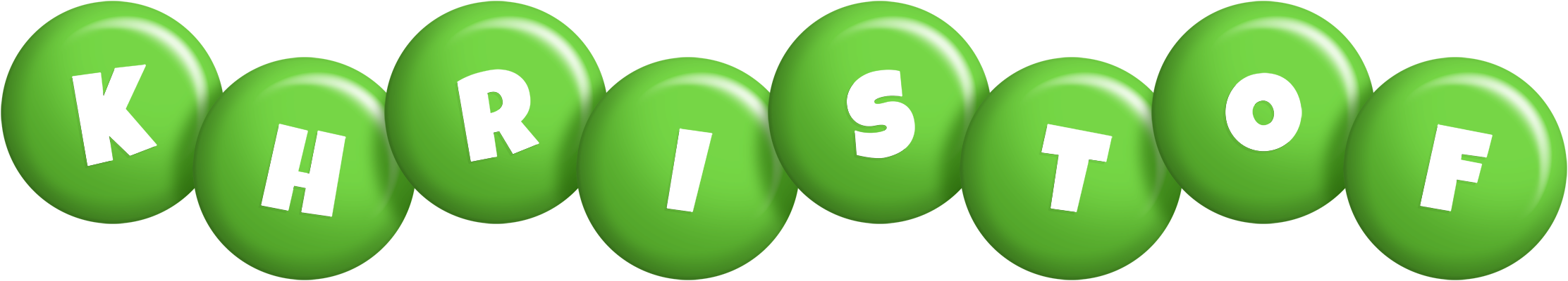 Khristof candy-green logo