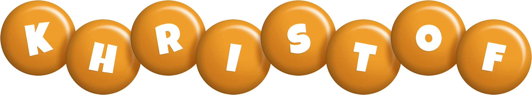 Khristof candy-orange logo