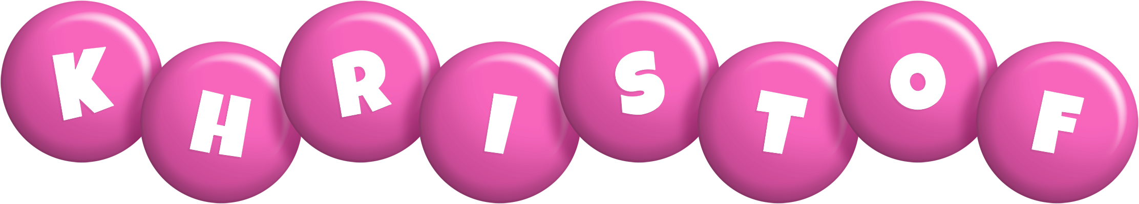 Khristof candy-pink logo
