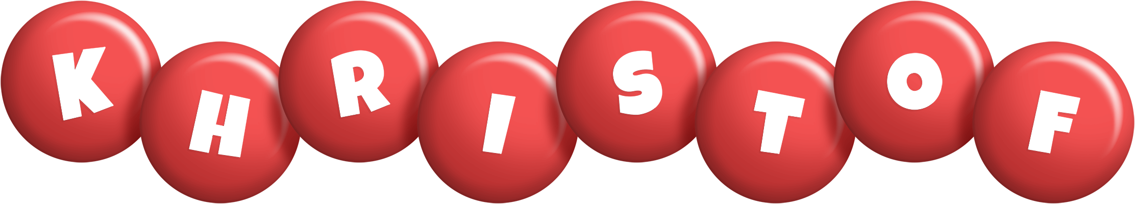 Khristof candy-red logo