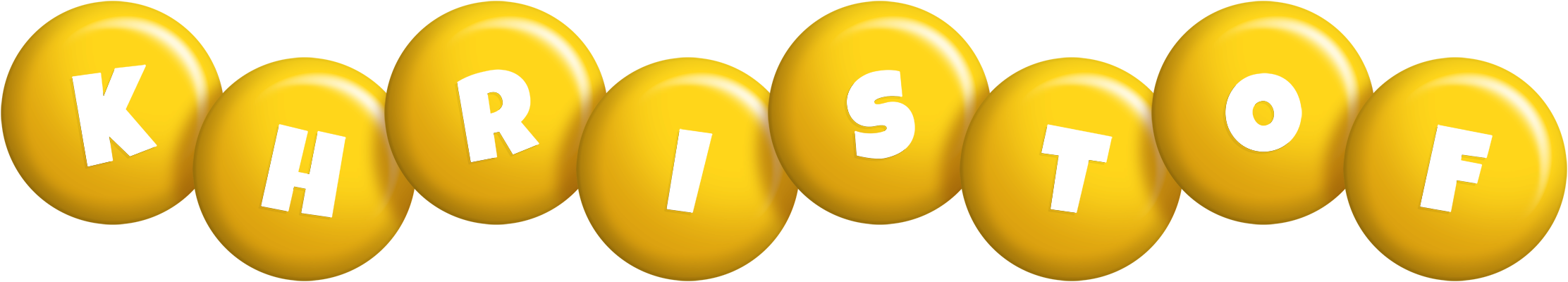 Khristof candy-yellow logo