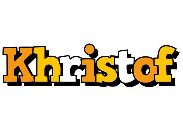 Khristof cartoon logo