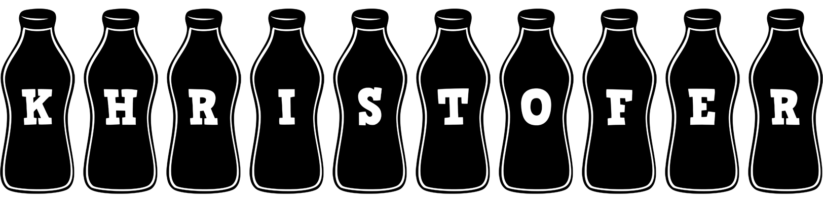 Khristofer bottle logo