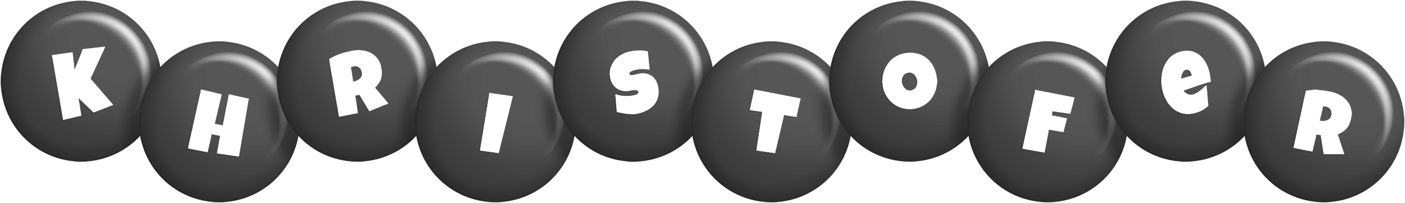 Khristofer candy-black logo