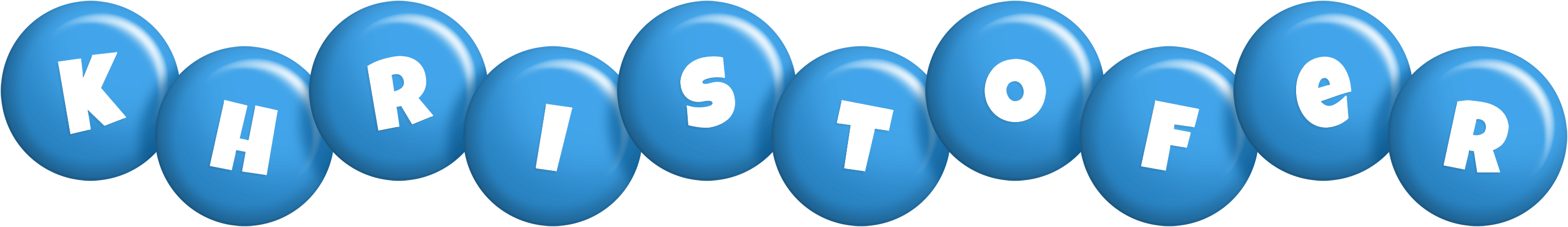 Khristofer candy-blue logo