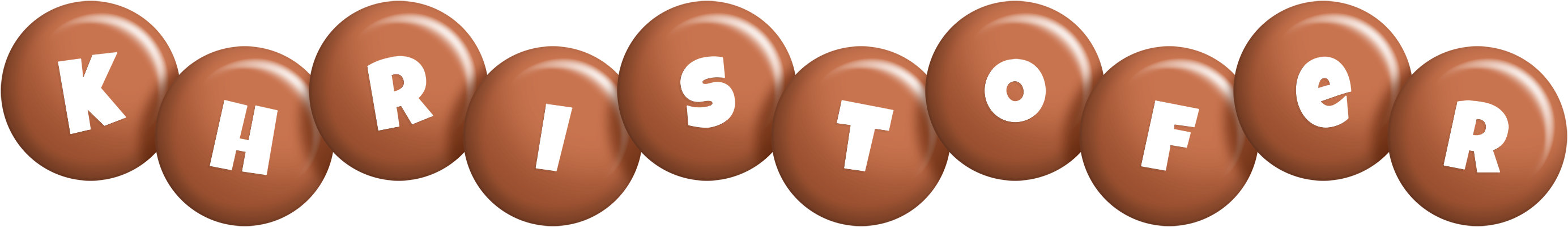 Khristofer candy-brown logo