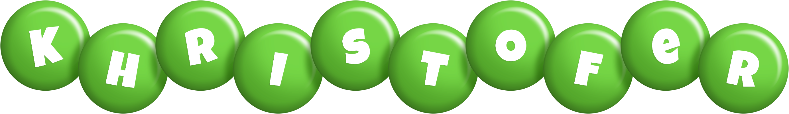 Khristofer candy-green logo