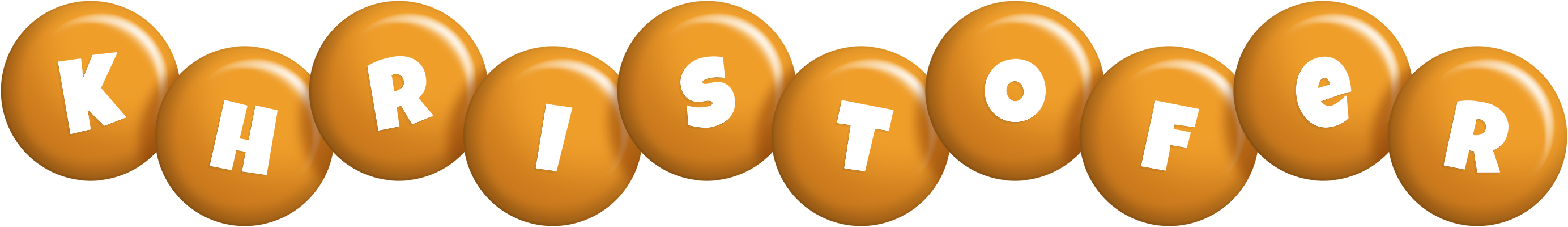 Khristofer candy-orange logo