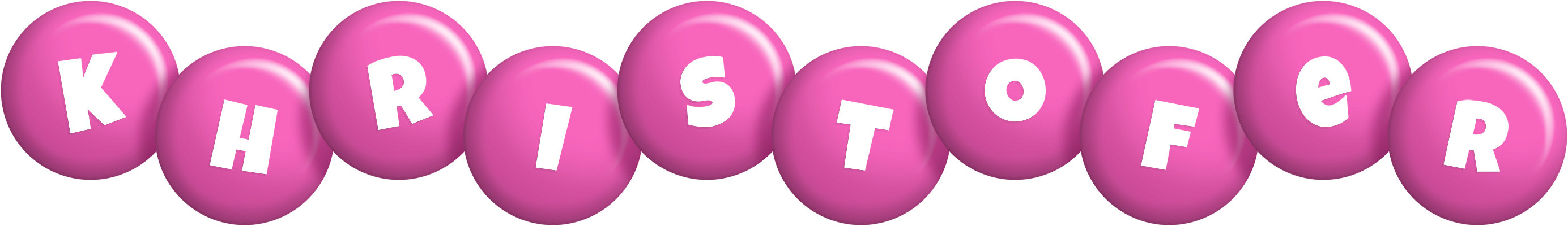 Khristofer candy-pink logo