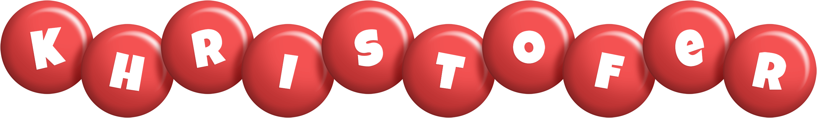 Khristofer candy-red logo