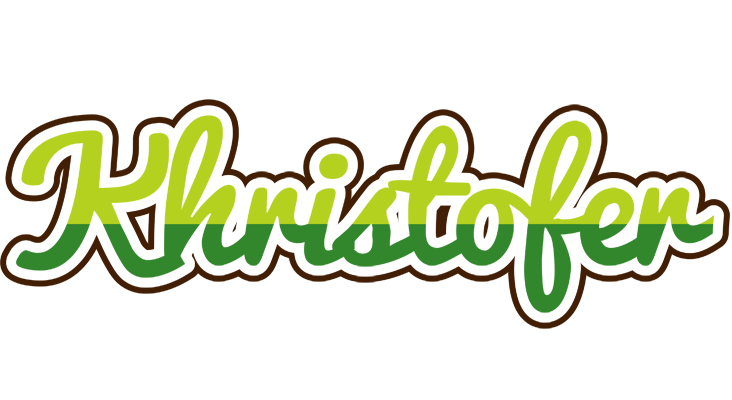 Khristofer golfing logo