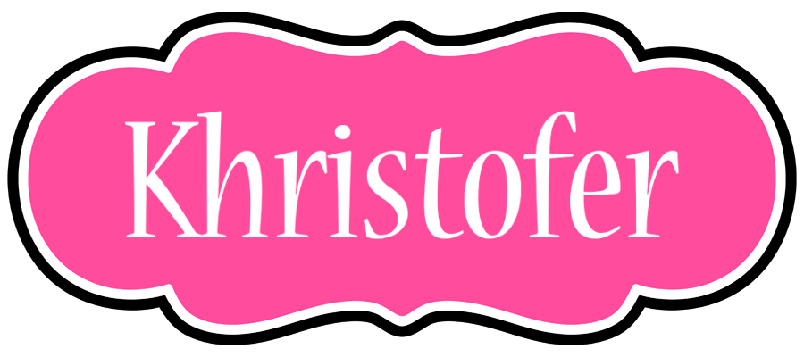 Khristofer invitation logo