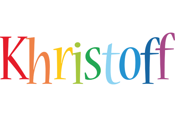 Khristoff birthday logo