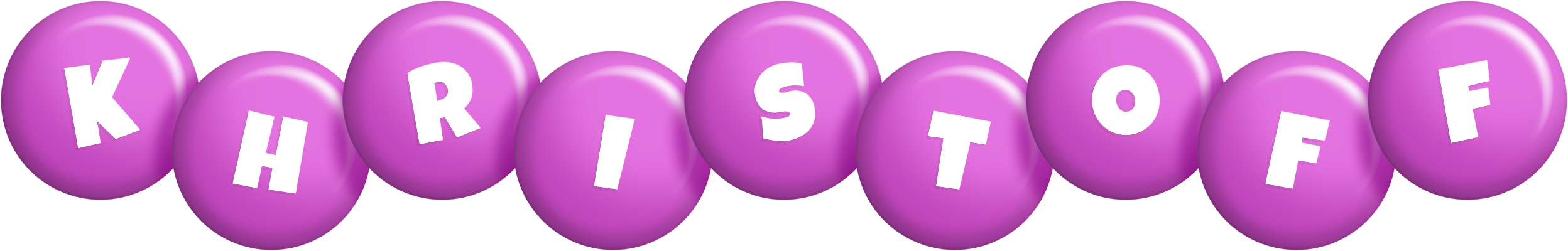 Khristoff candy-purple logo
