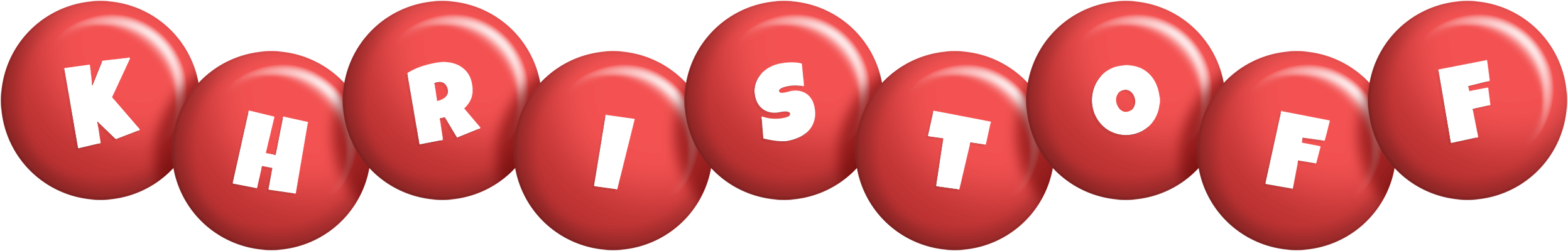 Khristoff candy-red logo