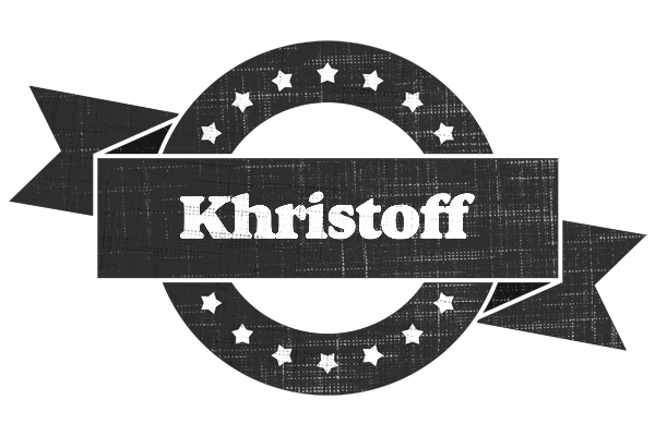 Khristoff grunge logo