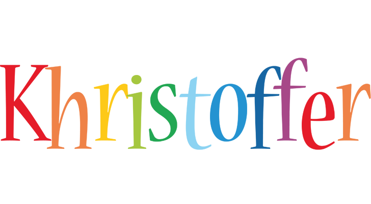 Khristoffer birthday logo