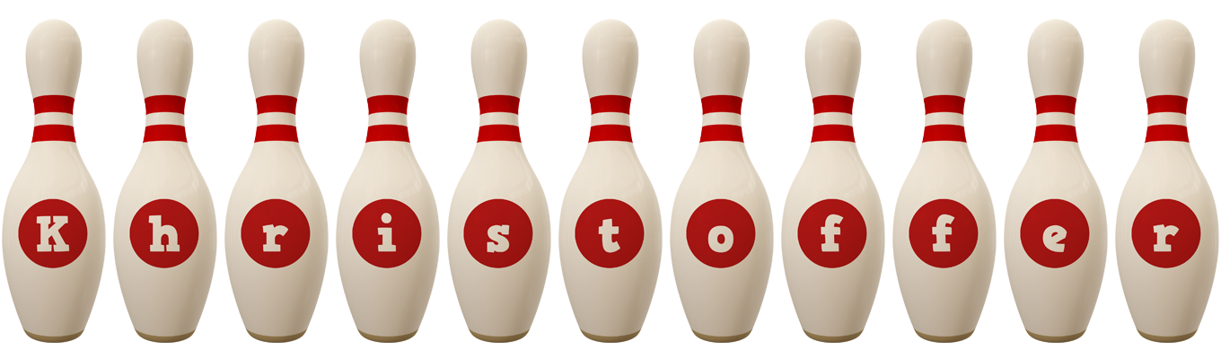 Khristoffer bowling-pin logo