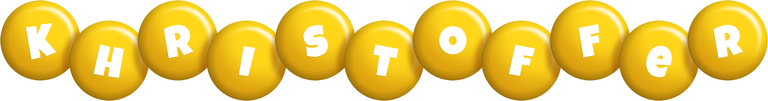 Khristoffer candy-yellow logo