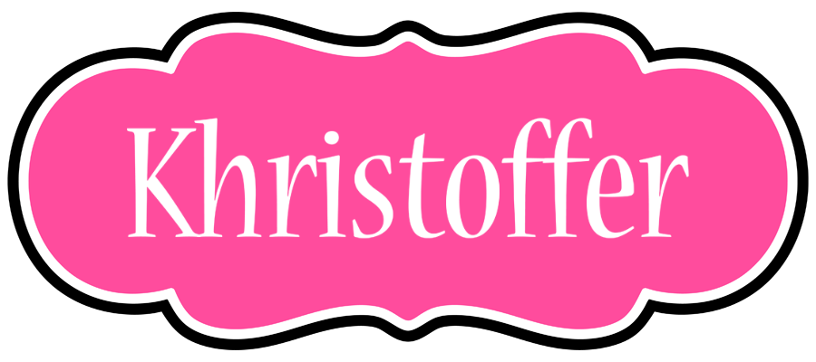 Khristoffer invitation logo
