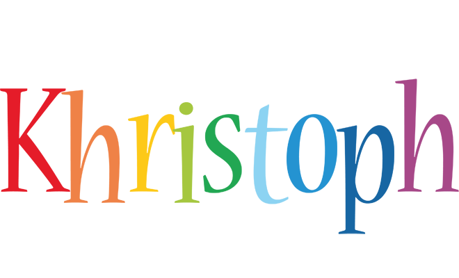 Khristoph birthday logo