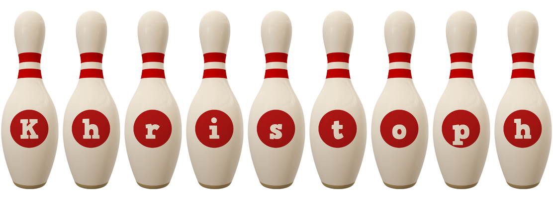 Khristoph bowling-pin logo