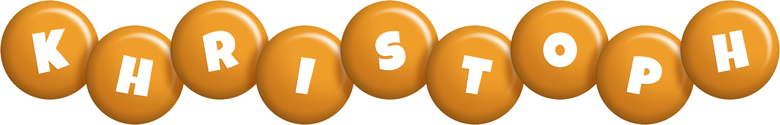 Khristoph candy-orange logo