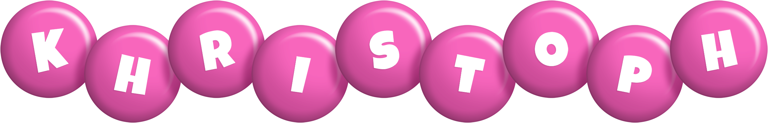 Khristoph candy-pink logo
