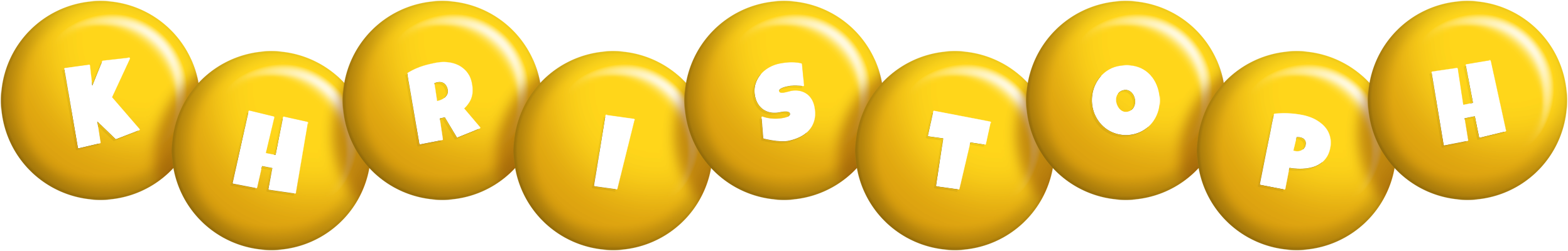 Khristoph candy-yellow logo