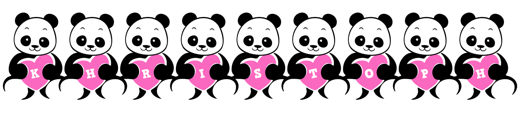 Khristoph love-panda logo