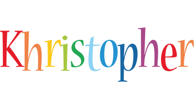 Khristopher birthday logo