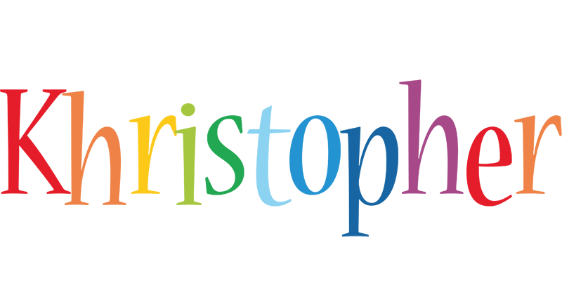 Khristopher birthday logo