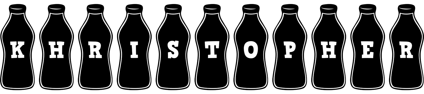 Khristopher bottle logo