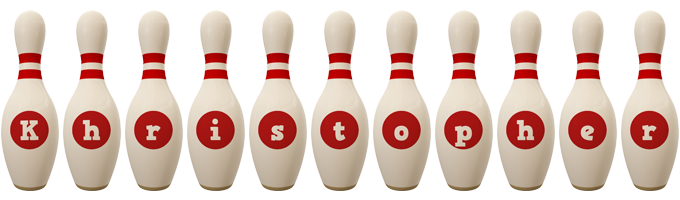 Khristopher bowling-pin logo