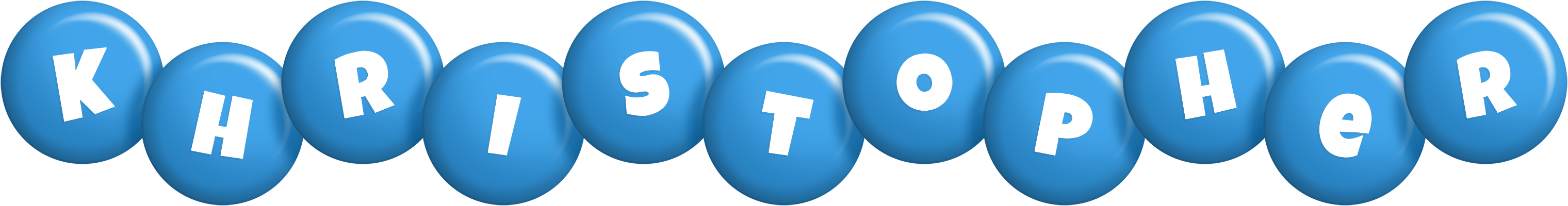 Khristopher candy-blue logo