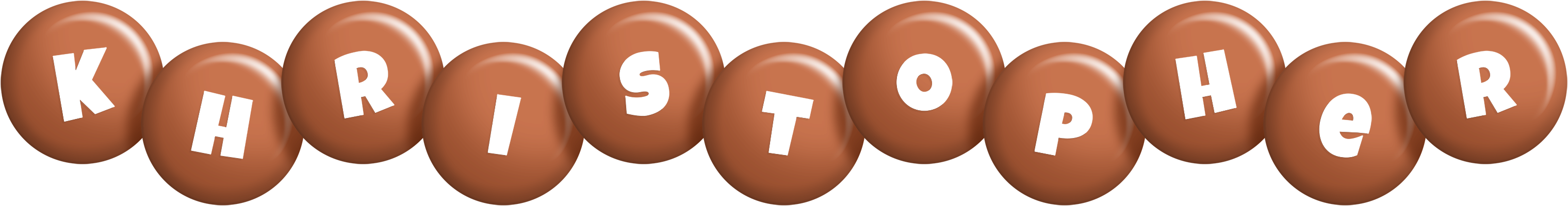 Khristopher candy-brown logo