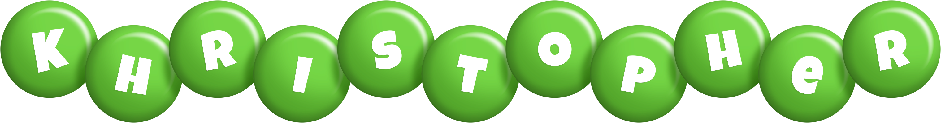 Khristopher candy-green logo